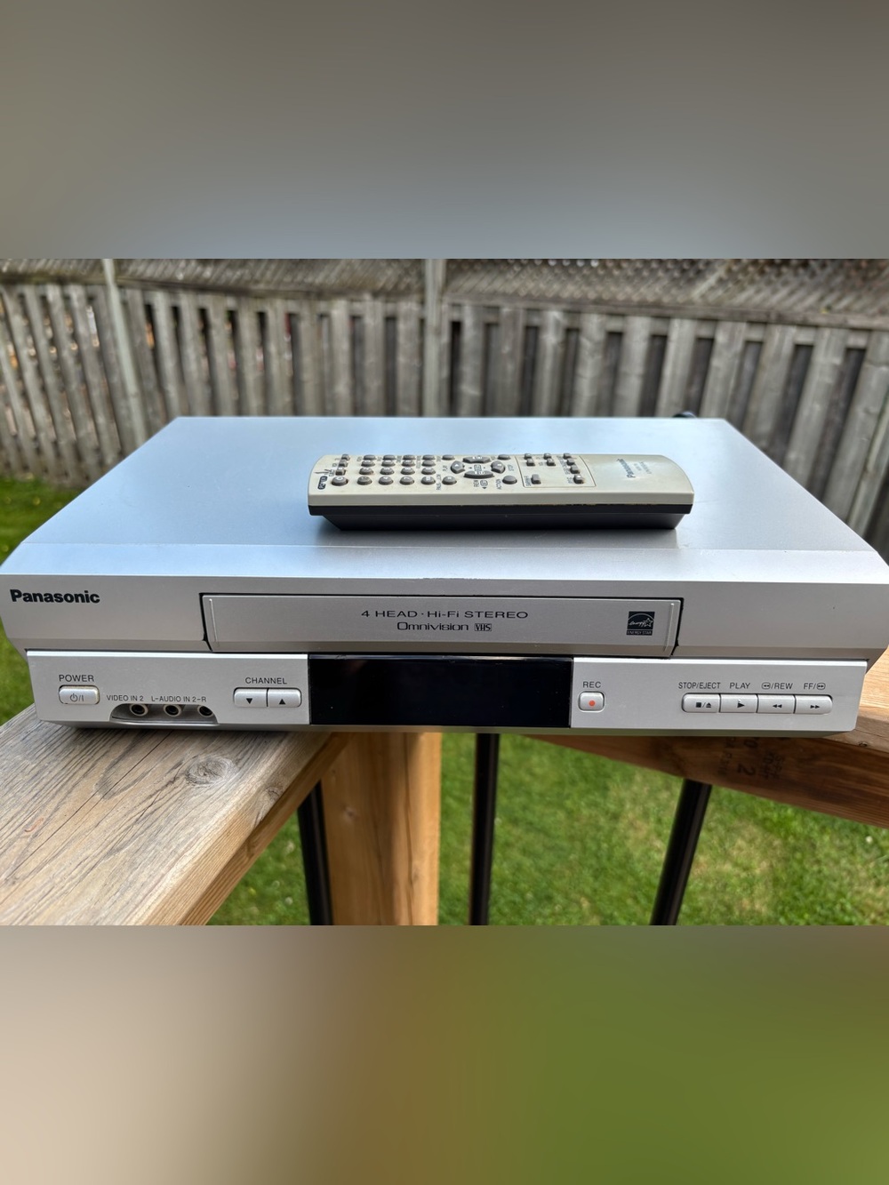 Panasonic Omnivision VHS VCR with Remote, Tested-Works